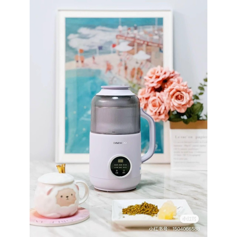 Máy làm sữa hạt mini Daewoo 800ml bản cao cấp nắp chống ồn