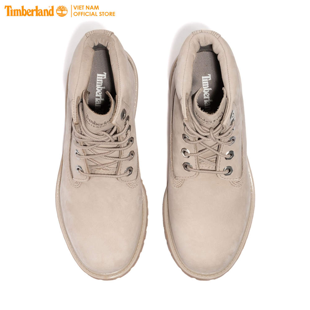 [Original] Timberland Giày Boot Nữ Paninara Collarless 6inch Waterproof Boot Light Taupe Nubuck TB0A44KUAI