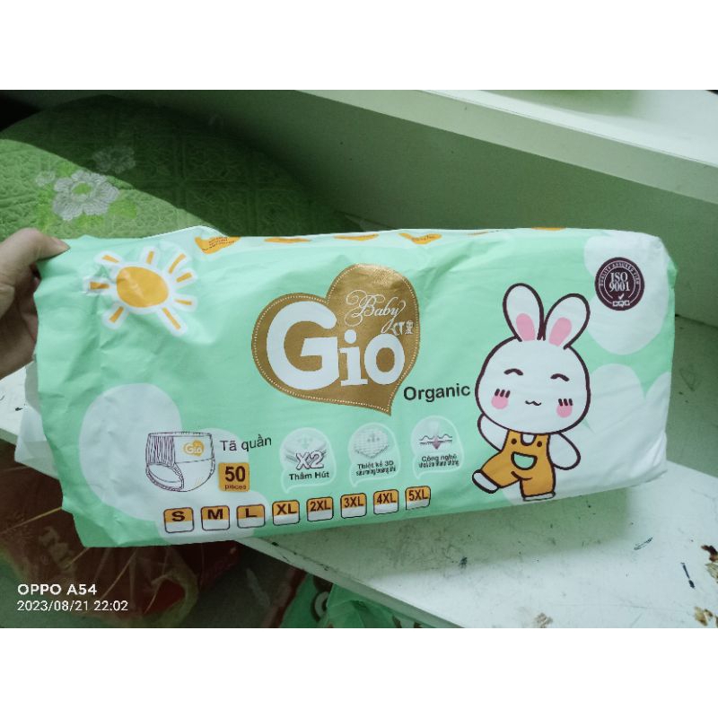 Bỉm quần Organic Baby Gio