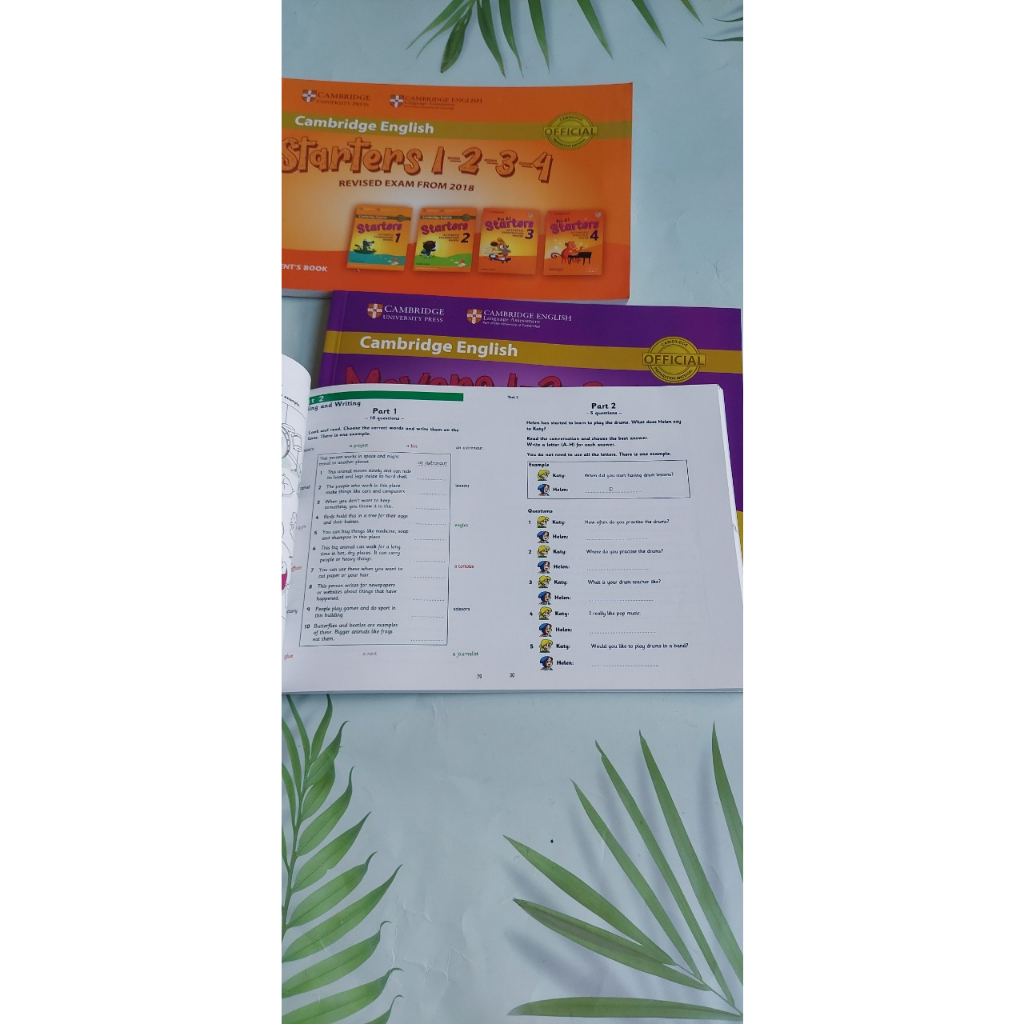 In gộp Test Starter 1234, Mover 1234, Flyer 1234