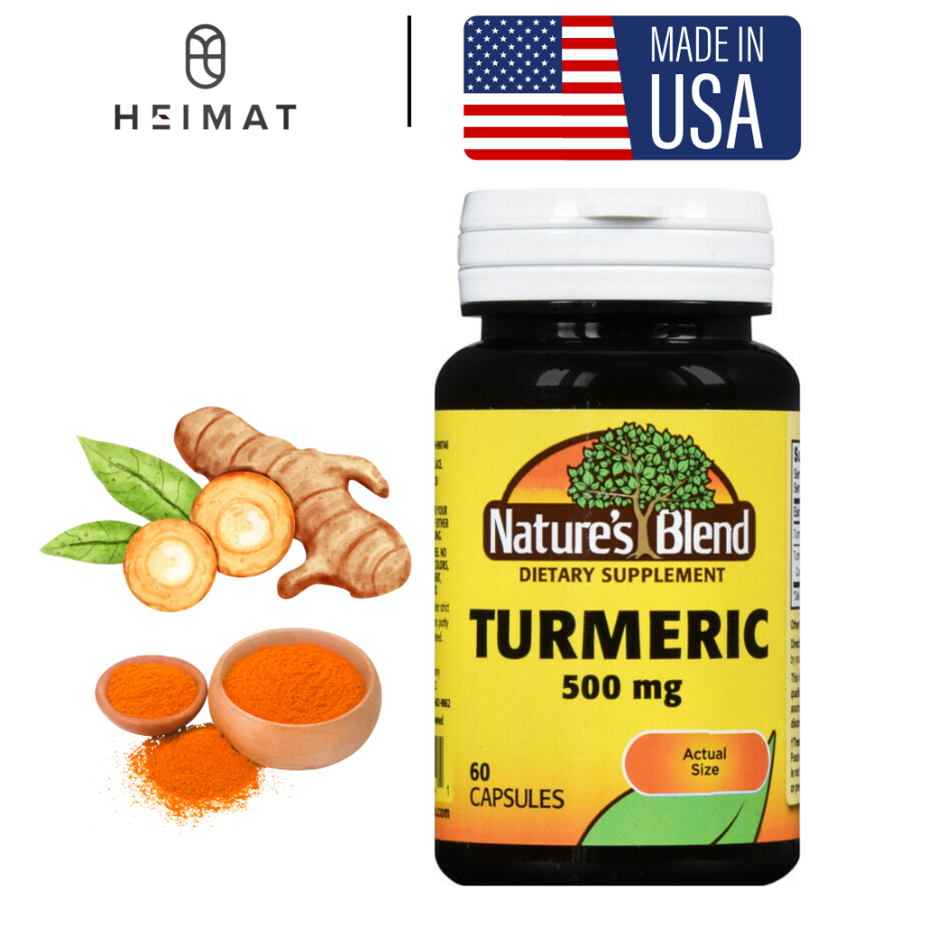 - Viên tinh chất nghệ Nature Curcumin Turmeric 500mg - Chống viêm, chống oxy hóa.