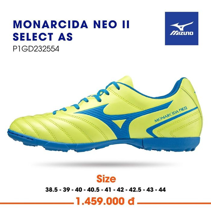 Giày Bóng Đá Sân Cỏ Nhân Tạo Mizuno Monarcida Neo II Select AS 2023