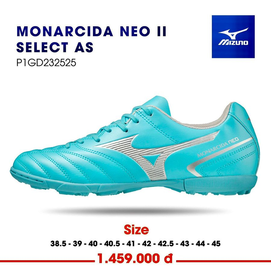 Giày Bóng Đá Sân Cỏ Nhân Tạo Mizuno Monarcida Neo II Select AS 2023