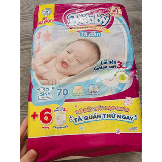 Tã dán sơ sinh bobby xs70+6 và xs38+2 miếng size <5kg