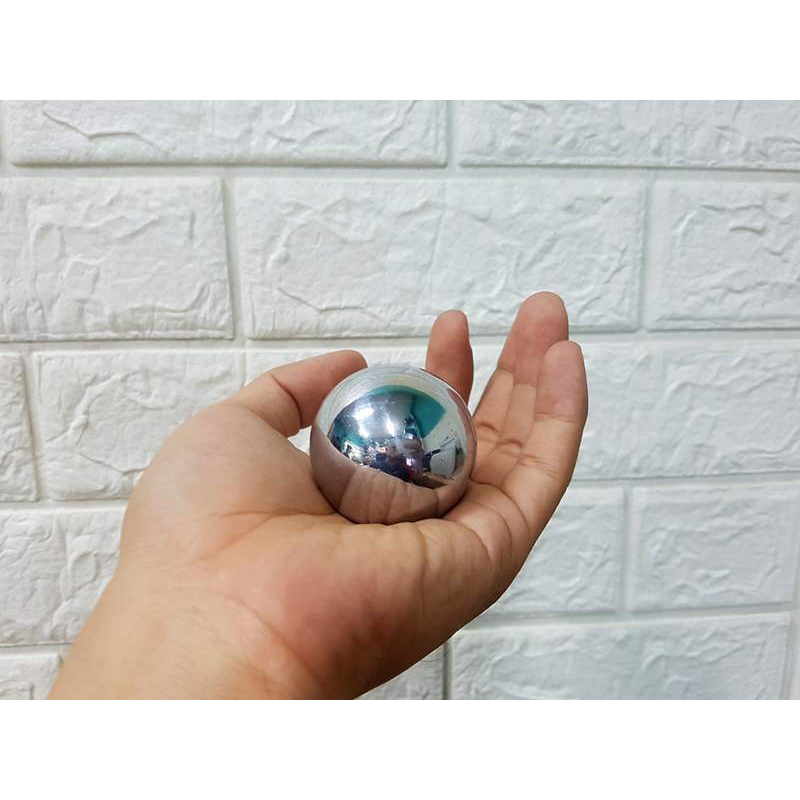 Bi lăn tập tay inox 1 HỘP 2 VIÊN đặc ruột đường kính 5cm nặng 270gram 1 viên