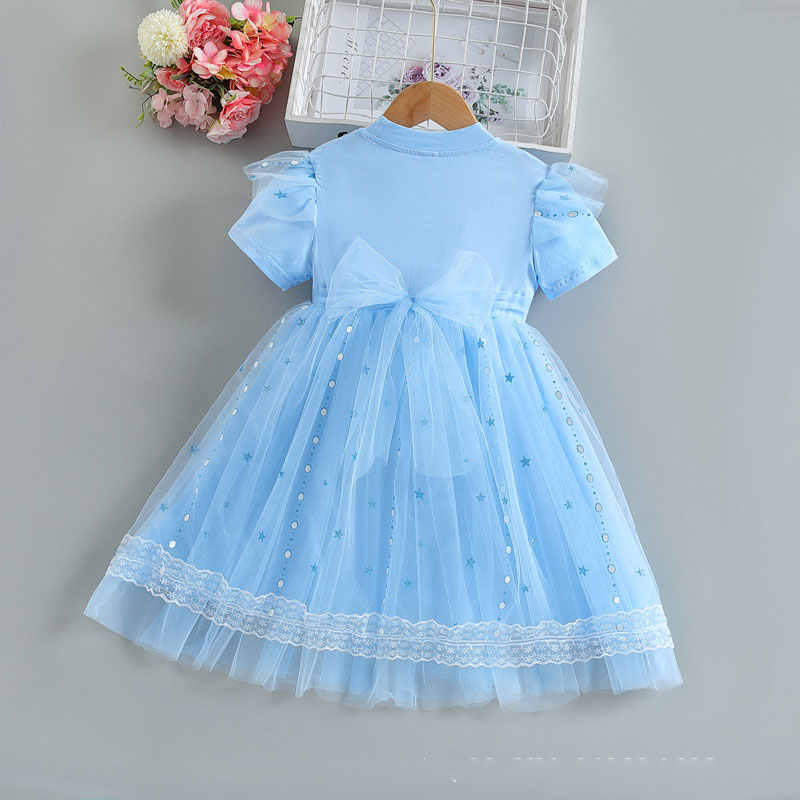 Váy công chúa Elsa cho bé gái 3-8 tuổi đi học, đi chơi mẫu mới