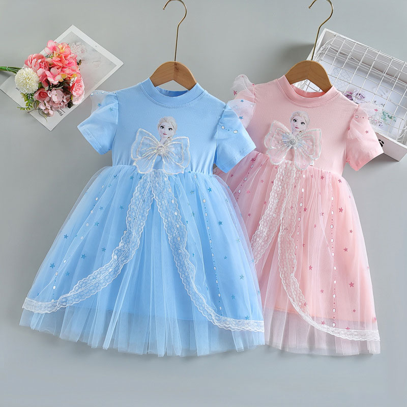 Váy công chúa Elsa cho bé gái 3-8 tuổi đi học, đi chơi mẫu mới