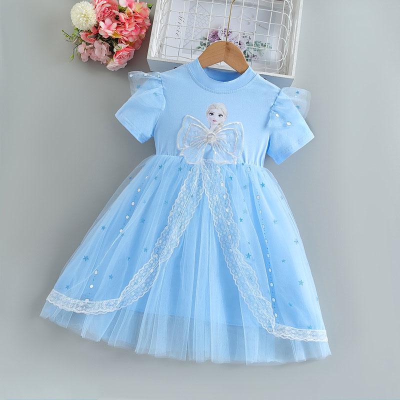 Váy công chúa Elsa cho bé gái 3-8 tuổi đi học, đi chơi mẫu mới