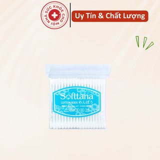 Bịch 12 Gói Tăm Bông Soft Tana gói 100 que Lau Tai,Ngoáy Tai Cho Cả Nhà