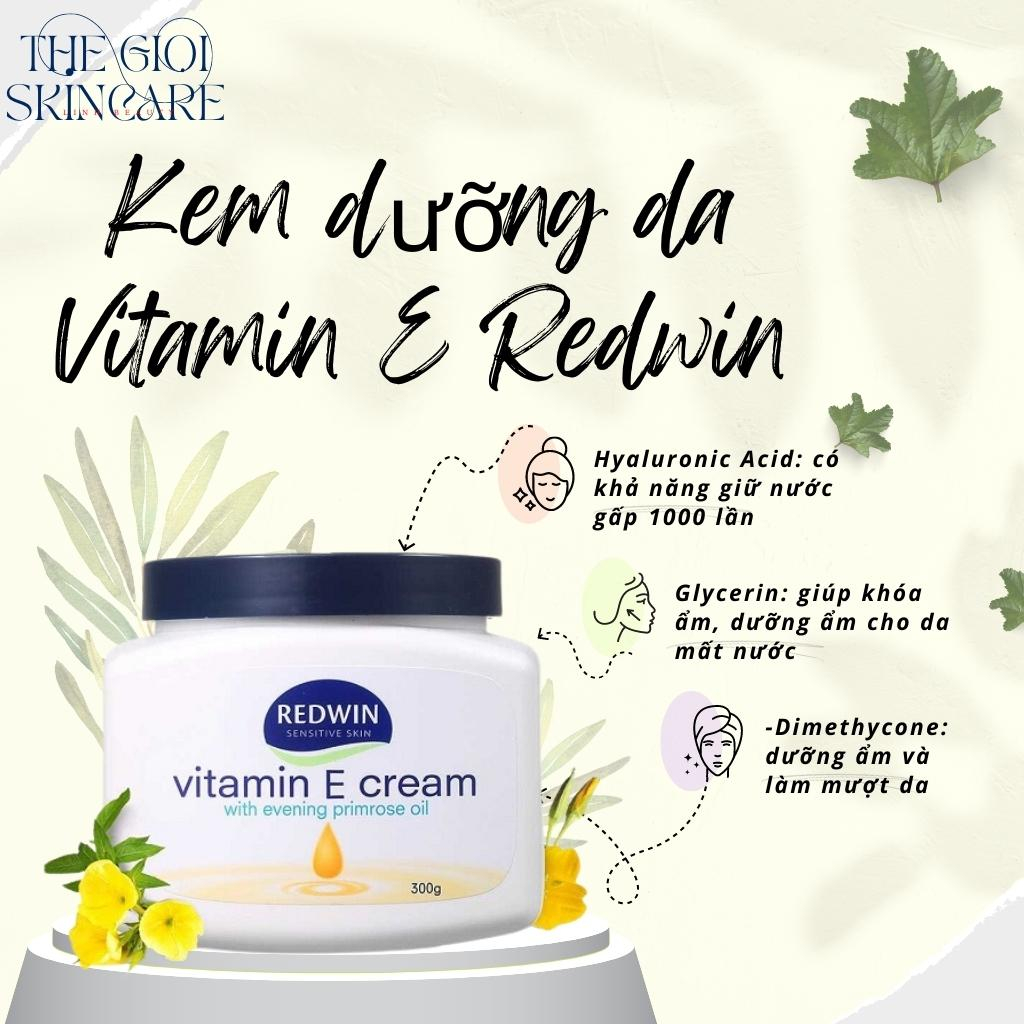 Kem dưỡng da nẻ Vitamin E Redwin 300g của Úc