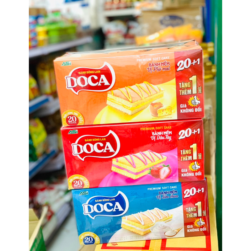 Bánh bông lan (20+1) DOCA 360g