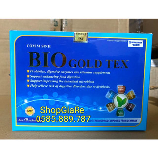 Cốm Vi Sinh BIO gold Tex giúp ăn ngon miệng, tăng cường đề kháng, bổ sung lợi khuẩn, duy trì hệ vi sinh đường ruột