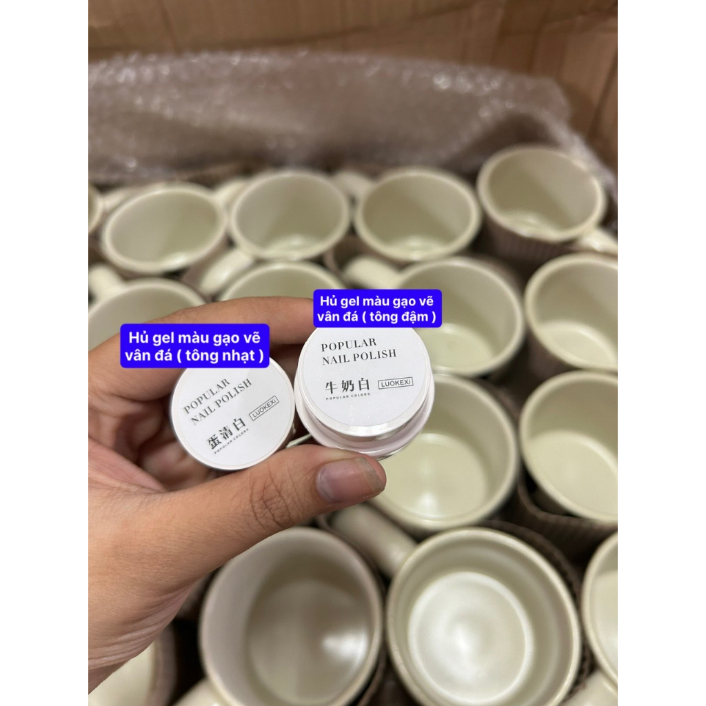 HỦ GEL MÀU GẠO VẼ VÂN ĐÁ