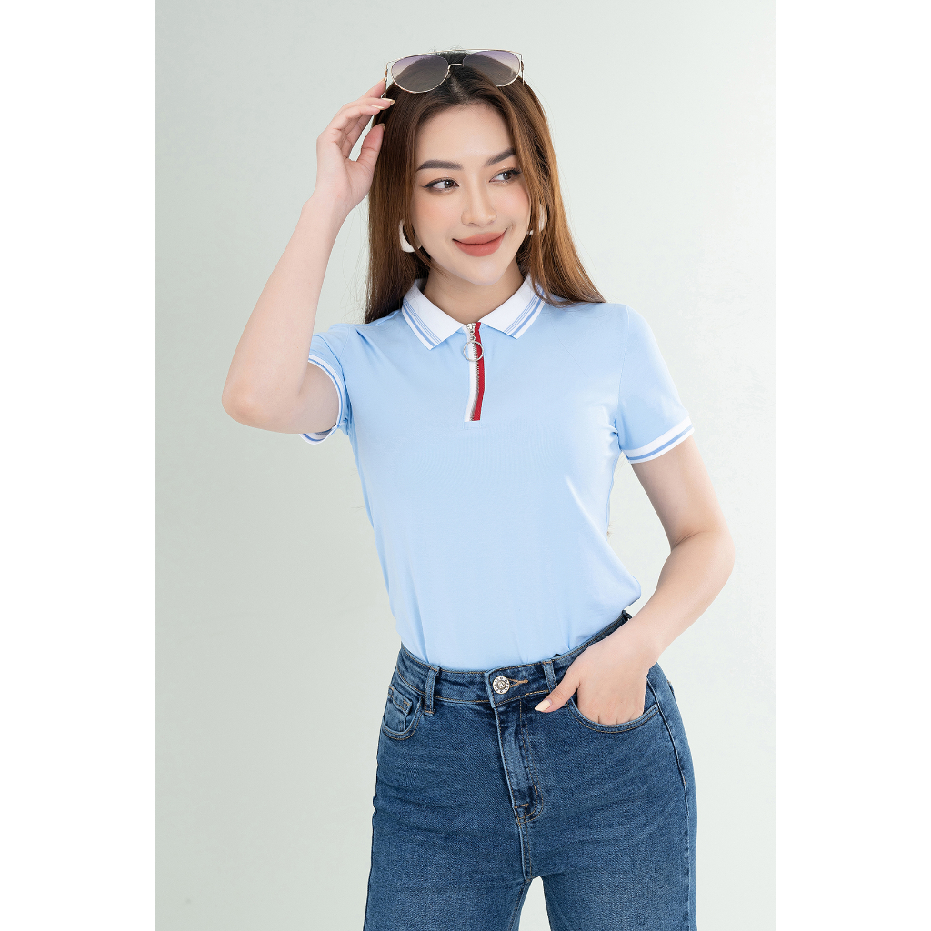 [Mã FATRENDAUG giảm đến 30k tối đa 99k] Áo polo nữ chất cotton lạnh - Áo phông nữ có cổ - LOZA PT061020