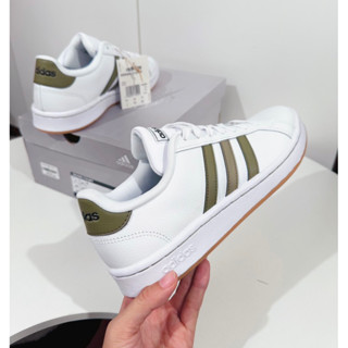 Giày Adidas Court màu trắng kem fullbox đầy đủ tag store