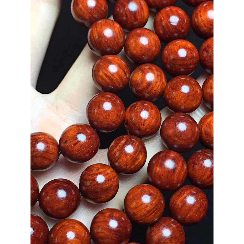 Vòng 108 hạt gỗ hương đỏ tụng kinh, niệm Phật , Vòng tay thời trang nam nữ