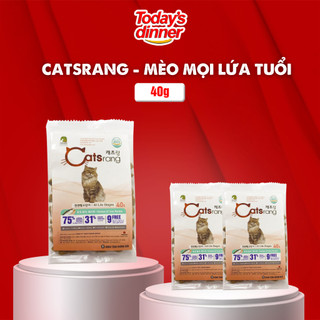 Thức ăn cho mèo mọi lứa tuổi CATSRANG 40g, hạt thức ăn khô nhập khẩu Hàn Quốc