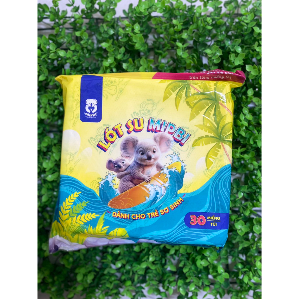 Miếng lót xu Mipbi dành cho trẻ sơ sinh SIÊU MỀM MẠI gói 30 miếng