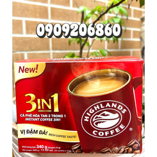 Cà phê hòa tan Highland 20 gói, date mới, có hỏa tốc