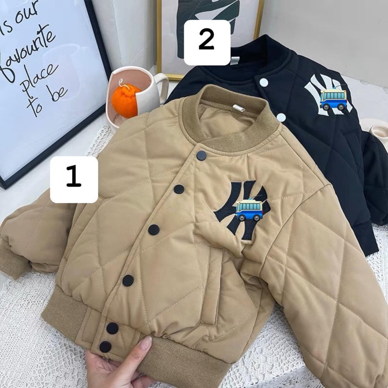 Áo bomber kid Unisex Bé trai bé gái hàng QC 2023