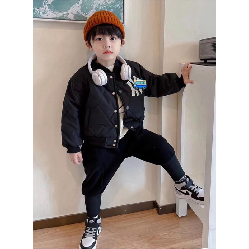 Áo bomber kid Unisex Bé trai bé gái hàng QC 2023
