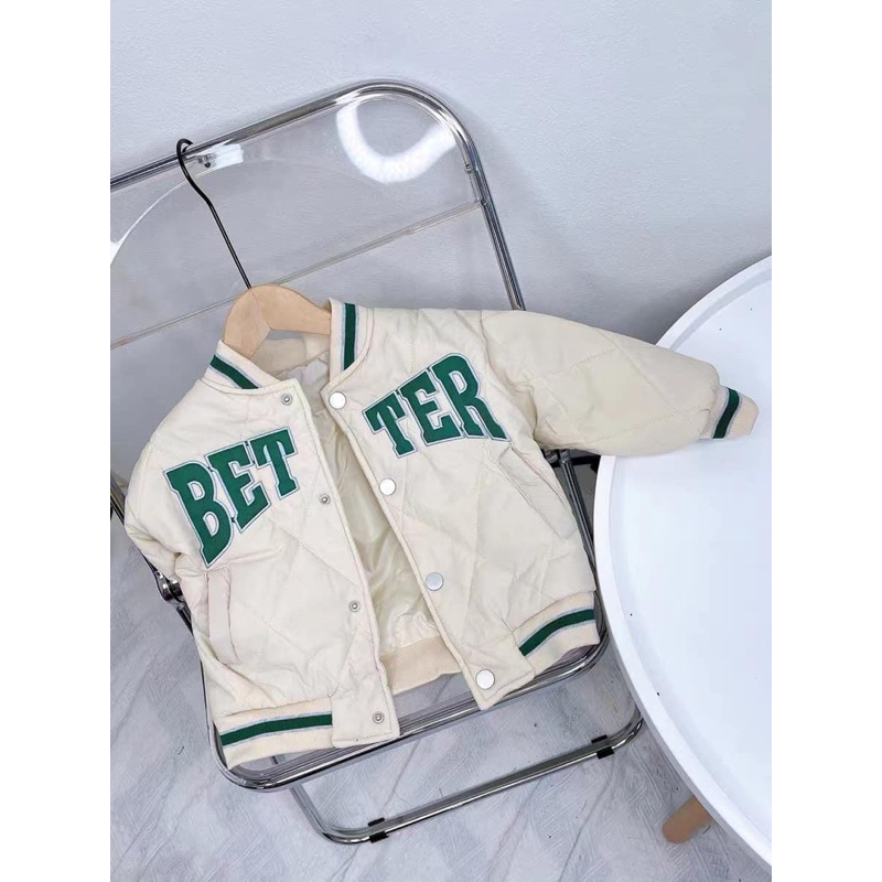 Áo bomber kid Unisex Bé trai bé gái hàng QC 2023