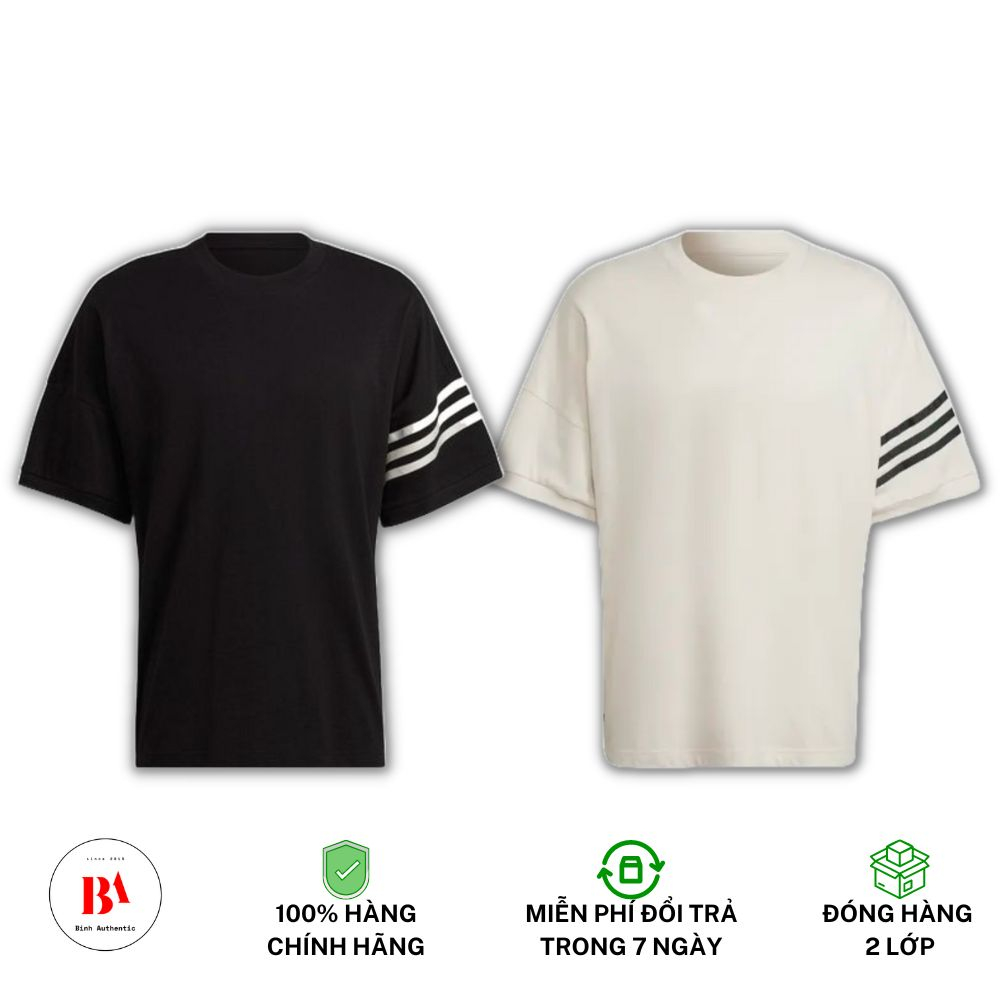 Chính Hãng Áo thun Adidas NeuClassics Wonder White v Black [HM1874/HM1875]