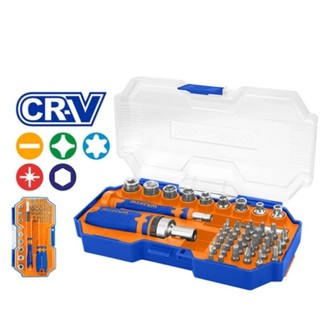 Bộ 45 chi tiết bắt vít và tay vặn chữ t wadfow wss8b45