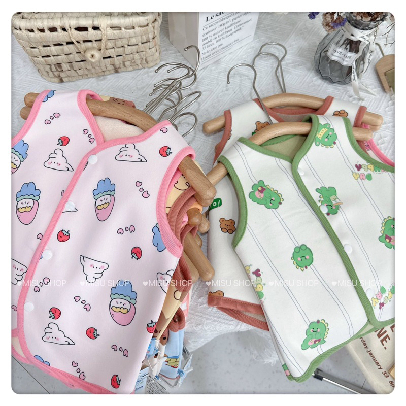 Áo gile giữ nhiệt lót nhung cao cấp bé trai bé gái