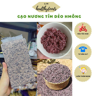 Gạo nương tím dẻo gạo hmong đặc sản điện biên hút chân không 1kg