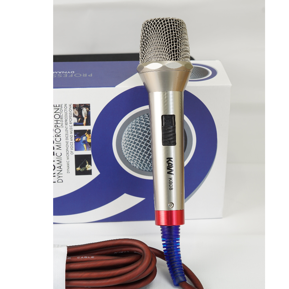 Micro KAW chuyên nghiệp - dây Siêu dài, chống hú, chống vọng cao, bắt âm cực nhạy - Bảo hành 1 đổi 1