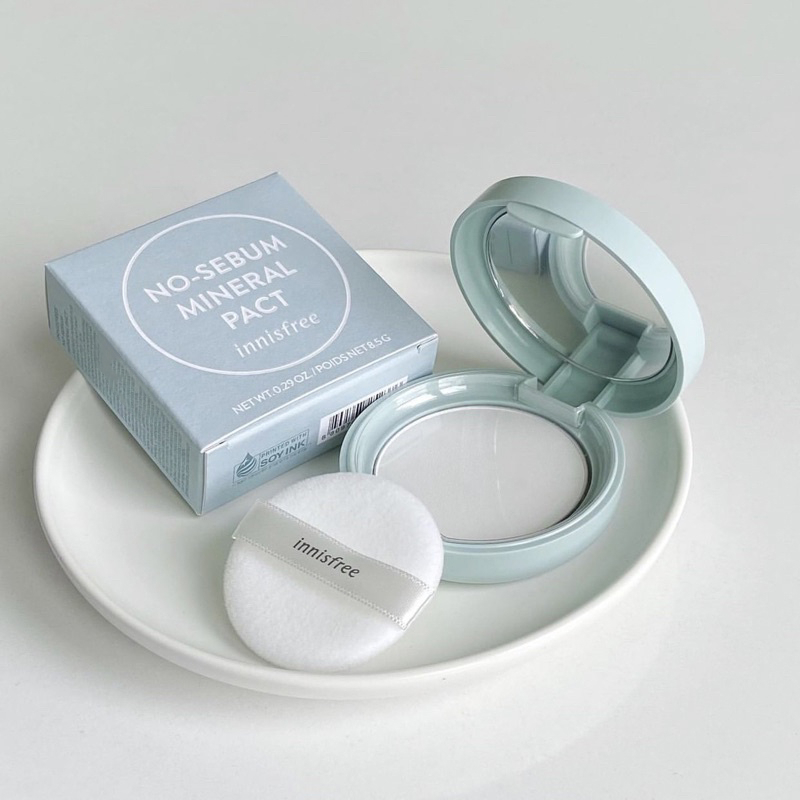 Phấn Nén Kiềm Dầu Innisfree No Sebum Mineral Pact Mịn Da, Giữ Lớp Makeup Lâu Trôi