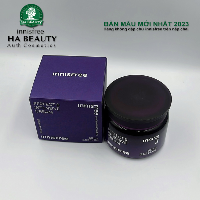 Kem dưỡng chống lão hóa chuyên sâu 9 loại thảo mộc innisfree Perfect 9 Intensive Cream 60 ml
