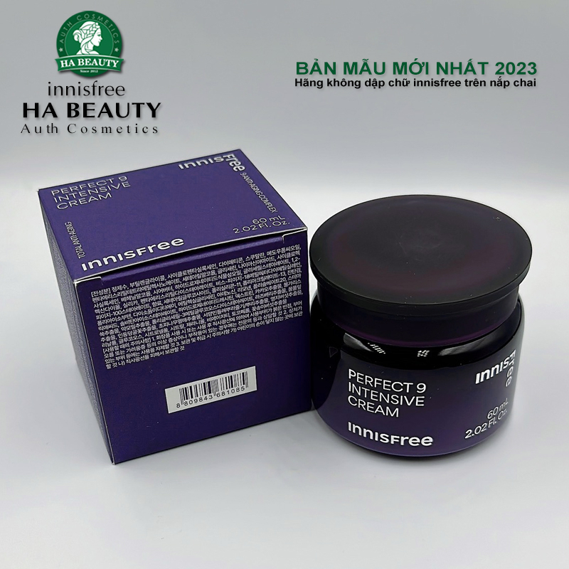 Kem dưỡng chống lão hóa chuyên sâu 9 loại thảo mộc innisfree Perfect 9 Intensive Cream 60 ml