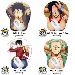 Lót Chuột Anime Có Đệm Tay Silicon One Piece 3D ( Pad Chuột Gaming Monkey D. Luffy Sabo Ace Zoro Law Nami .. Hoạt Hình )