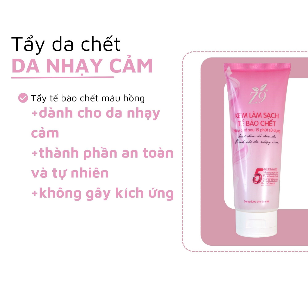 Kem Làm Sạch Tế Bào Chết Z9 Dành Cho Da Nhạy Cảm Z35 80ml