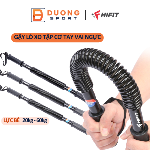 Gậy Lò Xo HIFIT, Dụng Cụ Bẻ Tập Cơ Tay Vai Ngực Lực Bẻ 20kg đến 60kg