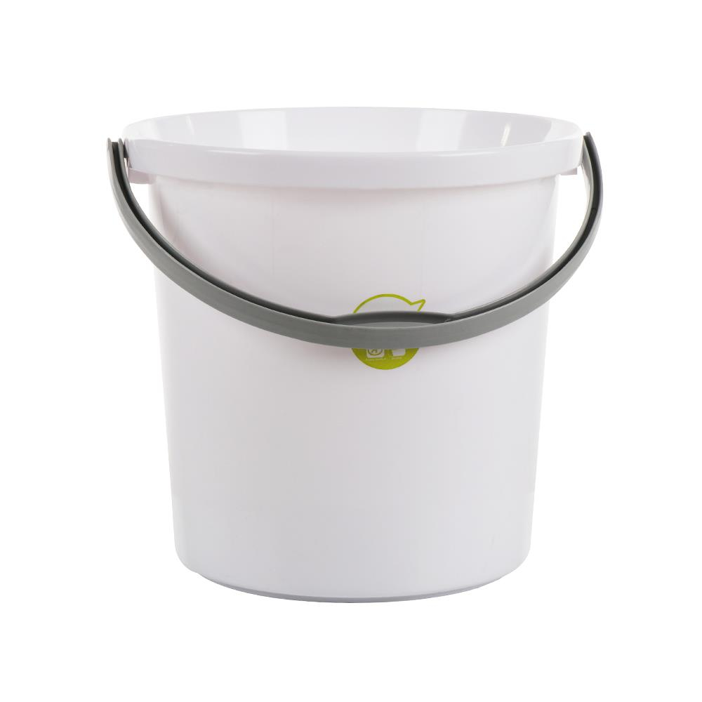 HomeBase PLIM Xô nhựa tròn 24.5L  THÁI LAN 33x28x12cm màu trắng