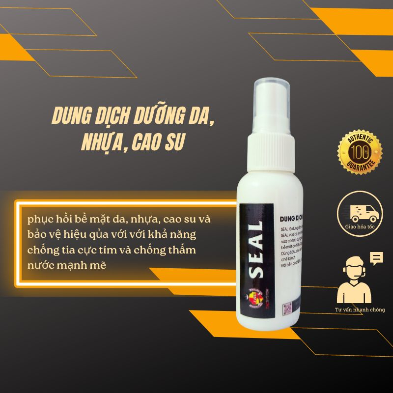Dung dịch dưỡng da, nhựa, cao su Tacsystem Seal phục hồi bề mặt và bảo vệ với khả năng chống tia cực tím, chống bám nước