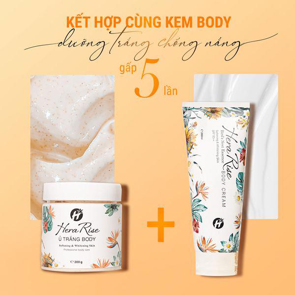 Kem dưỡng thể Dưỡng trắng da body Hera Rise toàn thân kích trắng nâng tone SPF50+