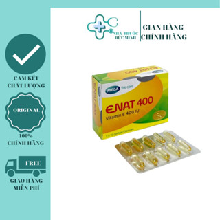 Viên uống Enat 400 bổ sung vitamin E, ngừa lão hóa ( Hộp 30 viên )