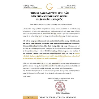 [Mua 1 Tặng 1] 𝐊𝐞𝐦 𝐋𝐚̀𝐦 𝐇𝐨̂̀𝐧𝐠 𝐍𝐡𝐮̃ 𝐇𝐨𝐚 𝐯𝐚̀ 𝐂𝐨̂ 𝐁𝐞́ 𝐗𝐱𝐯𝐢𝐫𝐠𝐢𝐧 𝐆𝐜𝐞𝐥𝐥 𝟓𝐦𝐥, 𝟏𝟓𝐦𝐥