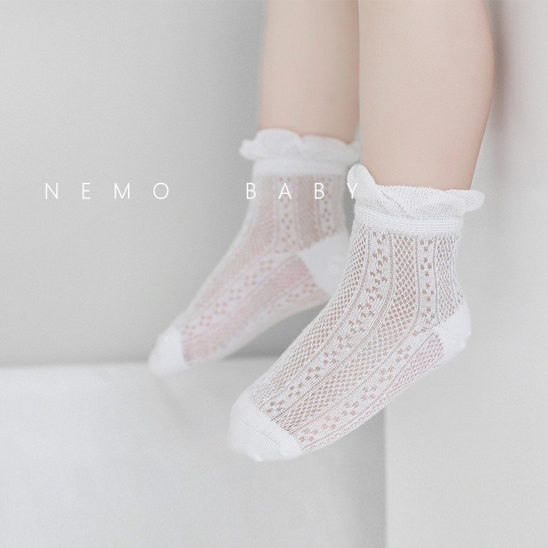 Set 4 đôi tất lưới Nemo, tất hè cho bé 0-12 tháng