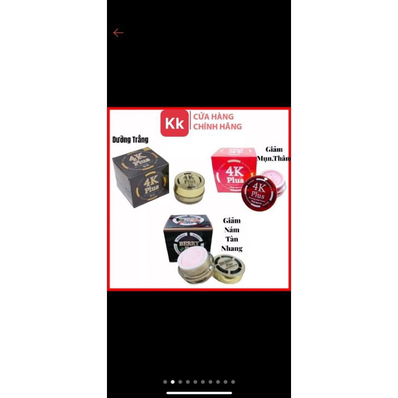 Kem face 4K BERRY PLUS MẪU MỚI NHẤT