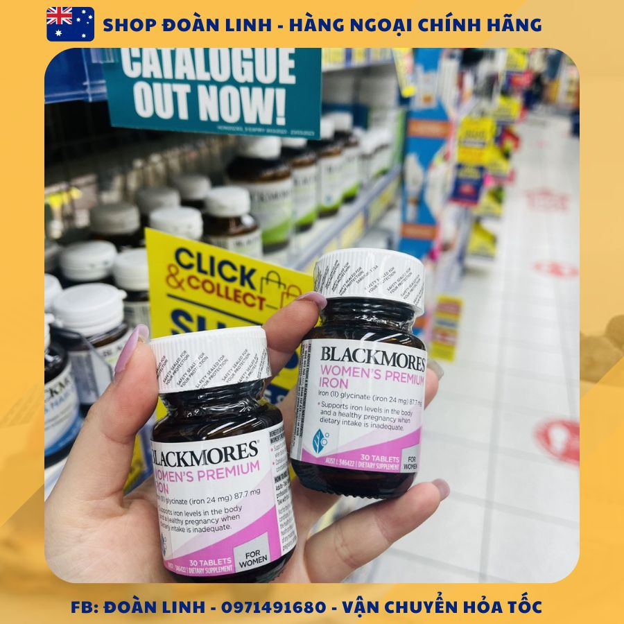 Vitamin Bổ Sung Sắt Cho Bầu Blackmore Úc - Blackmore Pregnacy Iron 30 Viên
