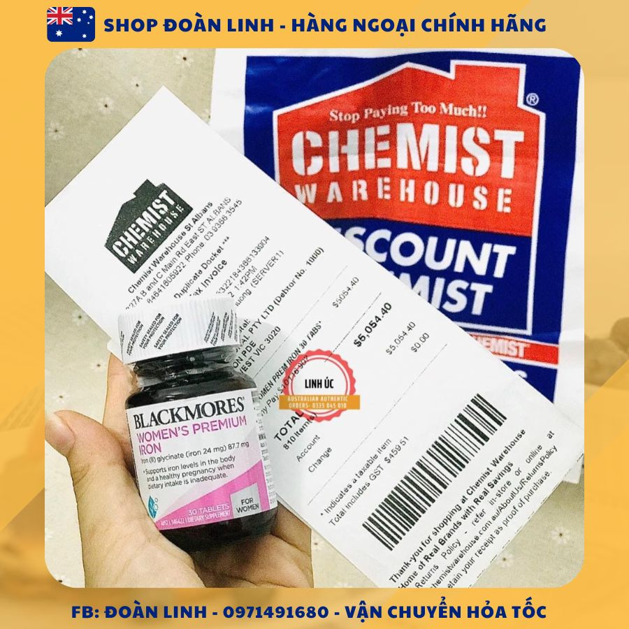 Vitamin Bổ Sung Sắt Cho Bầu Blackmore Úc - Blackmore Pregnacy Iron 30 Viên