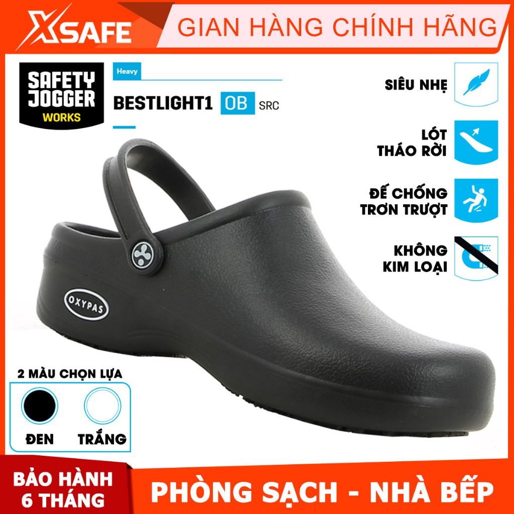 Giày bếp chống trượt Jogger Bestlight Giầy bảo hộ chống trượt nhà hàng bệnh viện siêu nhẹ Giày phòng sạch - XSAFE