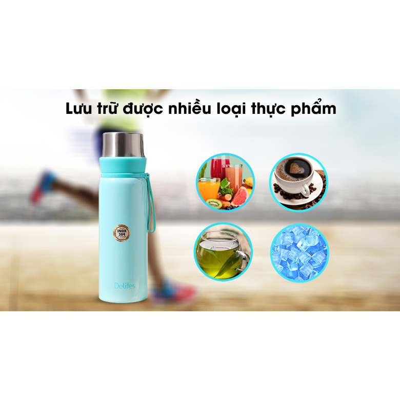 Bình giữ nhiệt inox 520 ml Delites