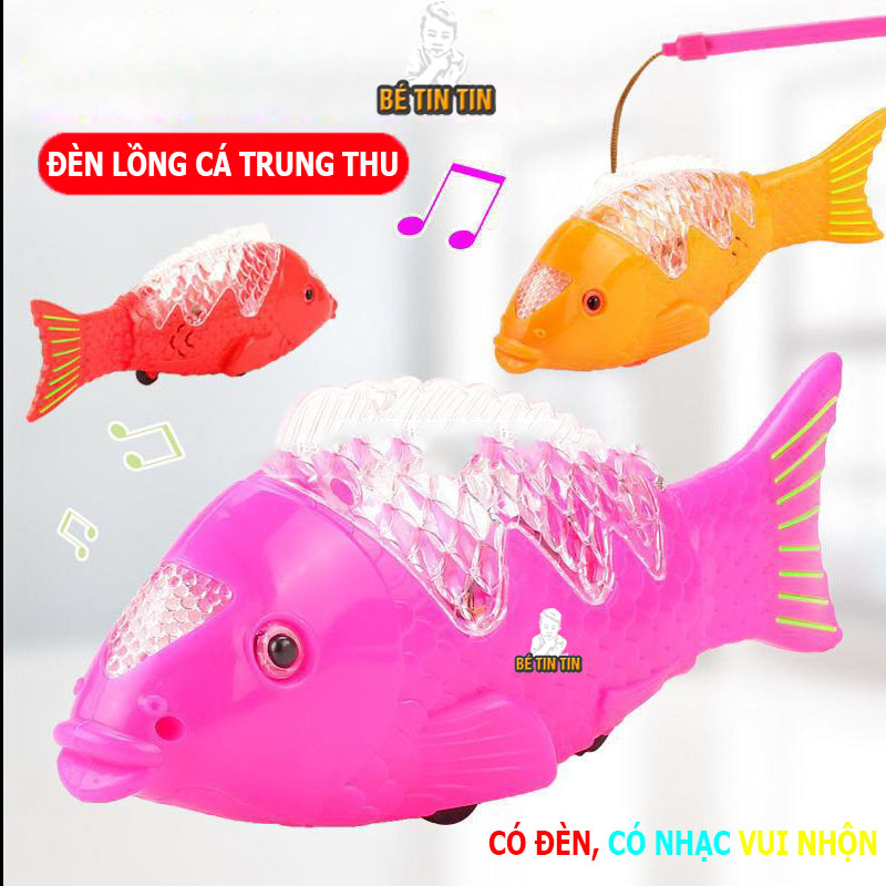 Đồ chơi CÁ CHÉP có nhạc có đèn vui nhộn cho bé trai bé gái - Đồ chơi sáng tạo giải trí cho trẻ em dùng pin