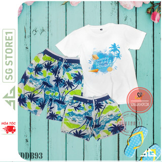 Đồ đi biển độc lạ set gồm áo thun và quần họa tiết nổi bật đủ size cặp đôi gia đình hội nhóm DDB93